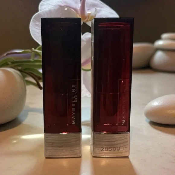 2x lot Maybelline Color Sensational Creams Lipstick - Pink Flare & Crimson Race - Picture 3 of 5